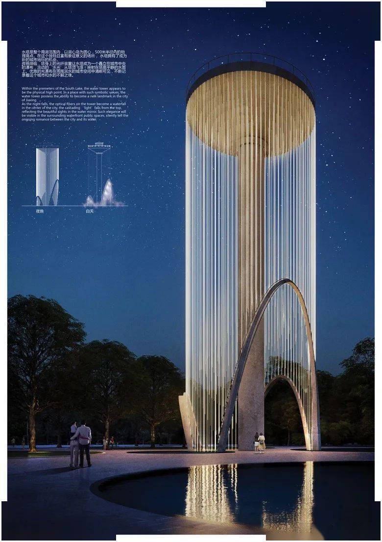 总投资2000万嘉兴湖滨水塔即将进行外立面改造去年曾举办设计大赛设计