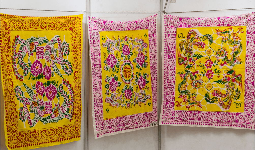 吼吼布一样的美韩城印花袱子