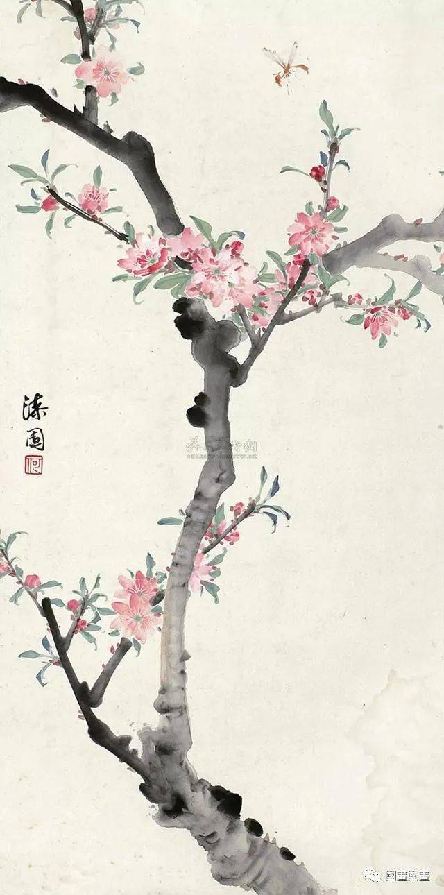 100幅桃花图,桃花一笑,迎春风_桃树_恽寿平_佚名