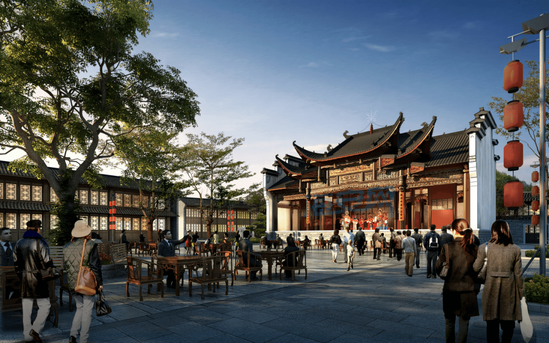 效果图海安立发古城项目建成后,将会汇聚人气,推动海安城东商业的