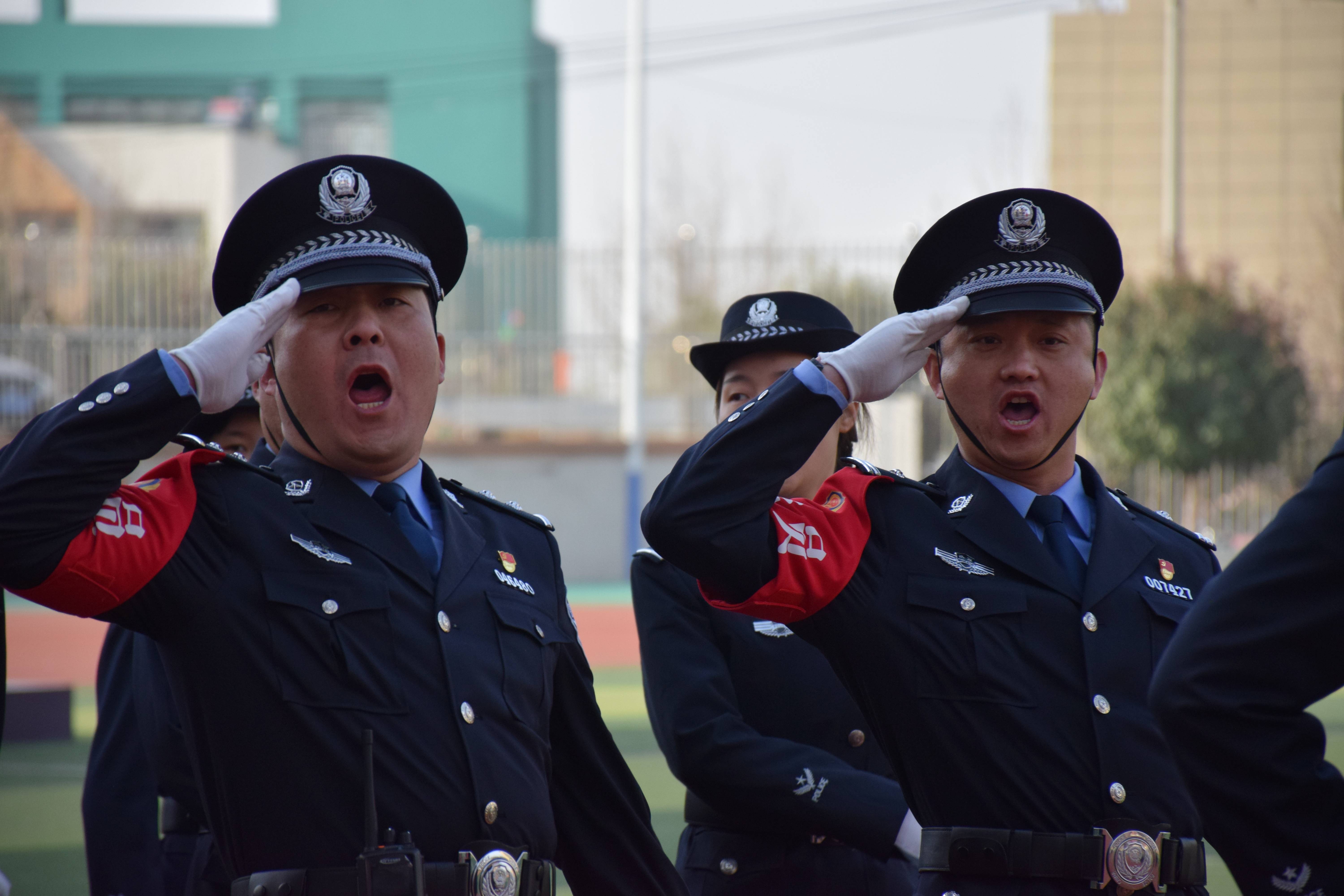 蒲城公安圆满举行2022年春训实战练兵会操活动