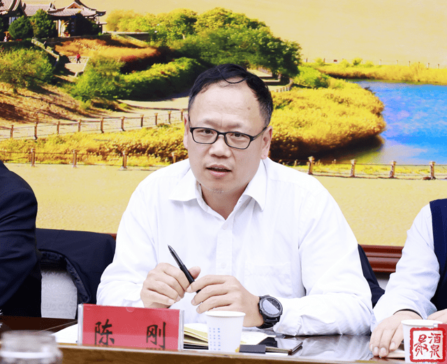 酒泉王立奇会见陈刚