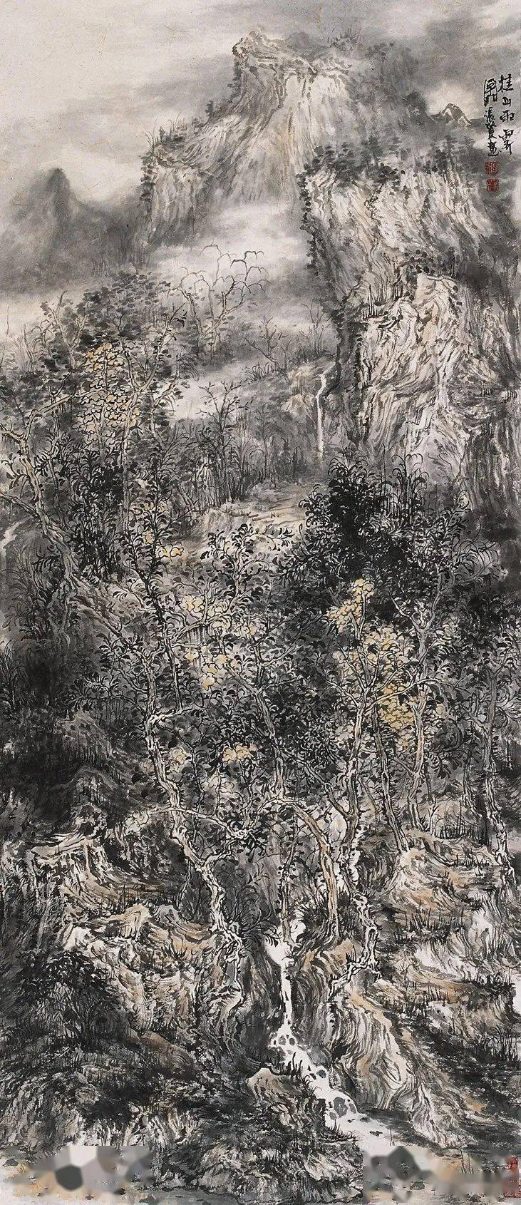 【5a迎春】张贤中国画微展_作品_桂林市_山水画