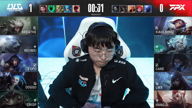 中路|LOL-LPL：新人Care阿狸魅惑妖术连环命中，FPX让一追二2-1掀翻BLG