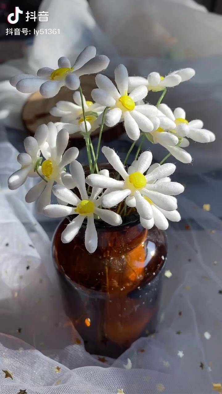 过期棉棒不要扔做花花很美哦手工diy变废为宝