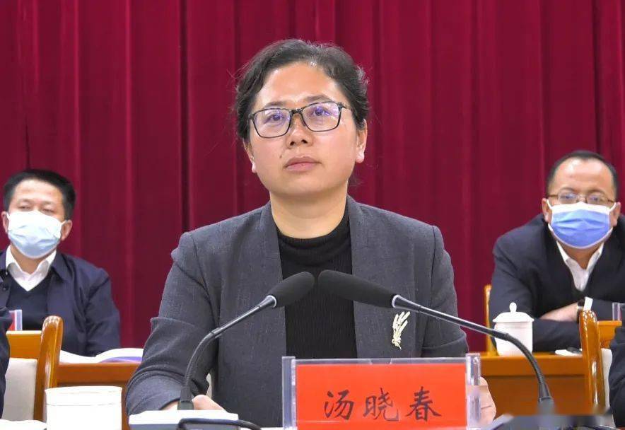 汤晓春主持会议并讲话汤晓春强调,要迅速传达会议精神,扛牢政治责任抓