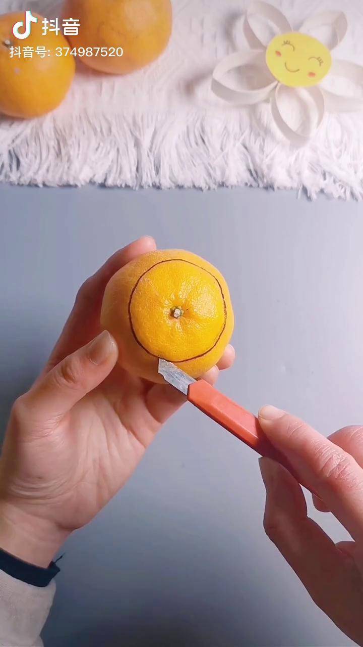 橘子灯制作方法简单图片