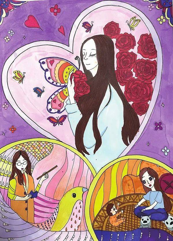 致敬了不起的“她”！看小画师如何描绘最美节日祝福