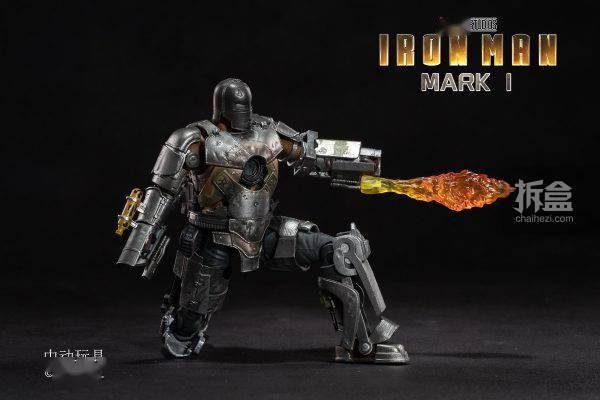 人偶|中动玩具 IRONMAN钢铁侠 马克MK1 发光版 漫威可动人偶