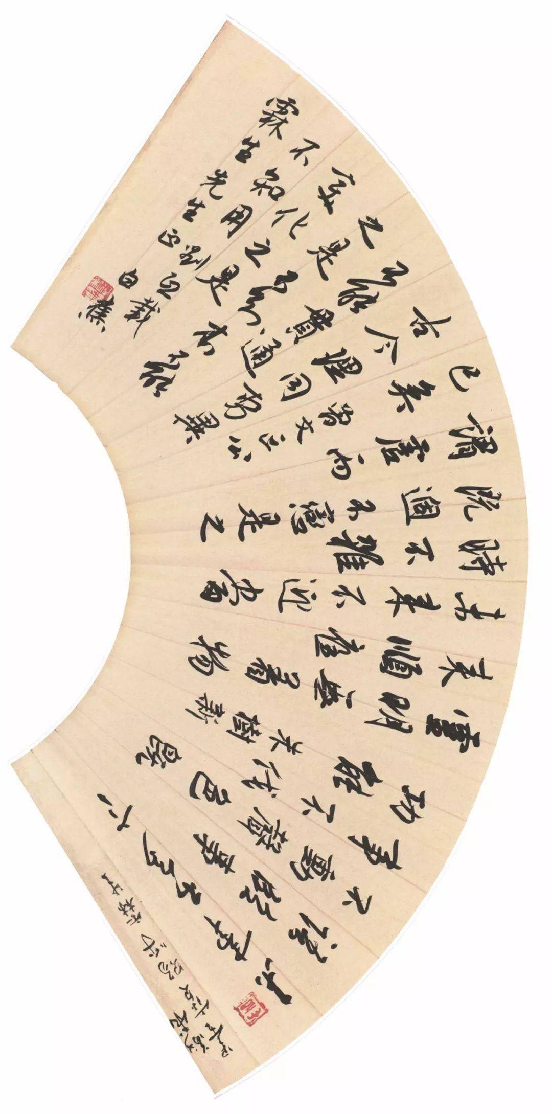 白蕉盛年精品书画扇面欣赏_书法_谢稚柳_邓散木