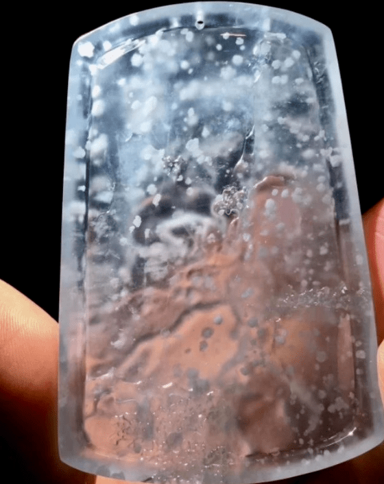 认识极品翡翠之木那雪花棉最美不过翡翠下雪不是吗