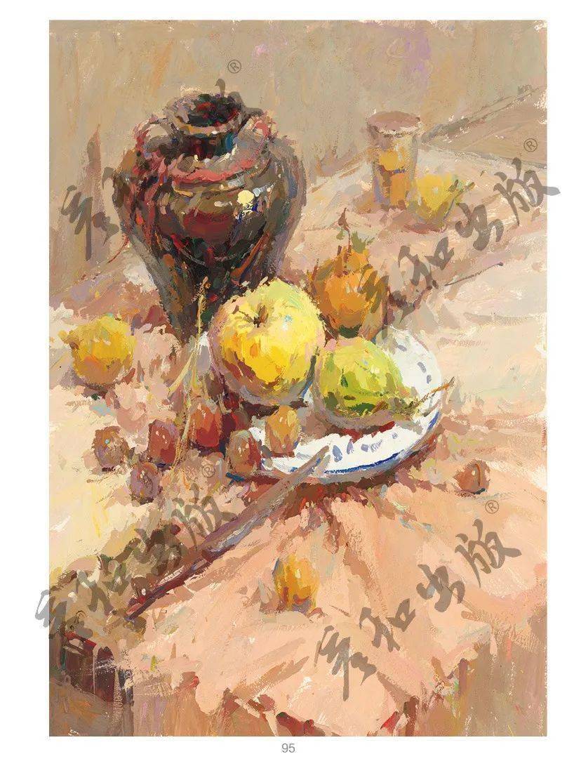 《久仰久仰 风景静物一本通》色彩临摹书籍水粉画范本色调,国美校考央