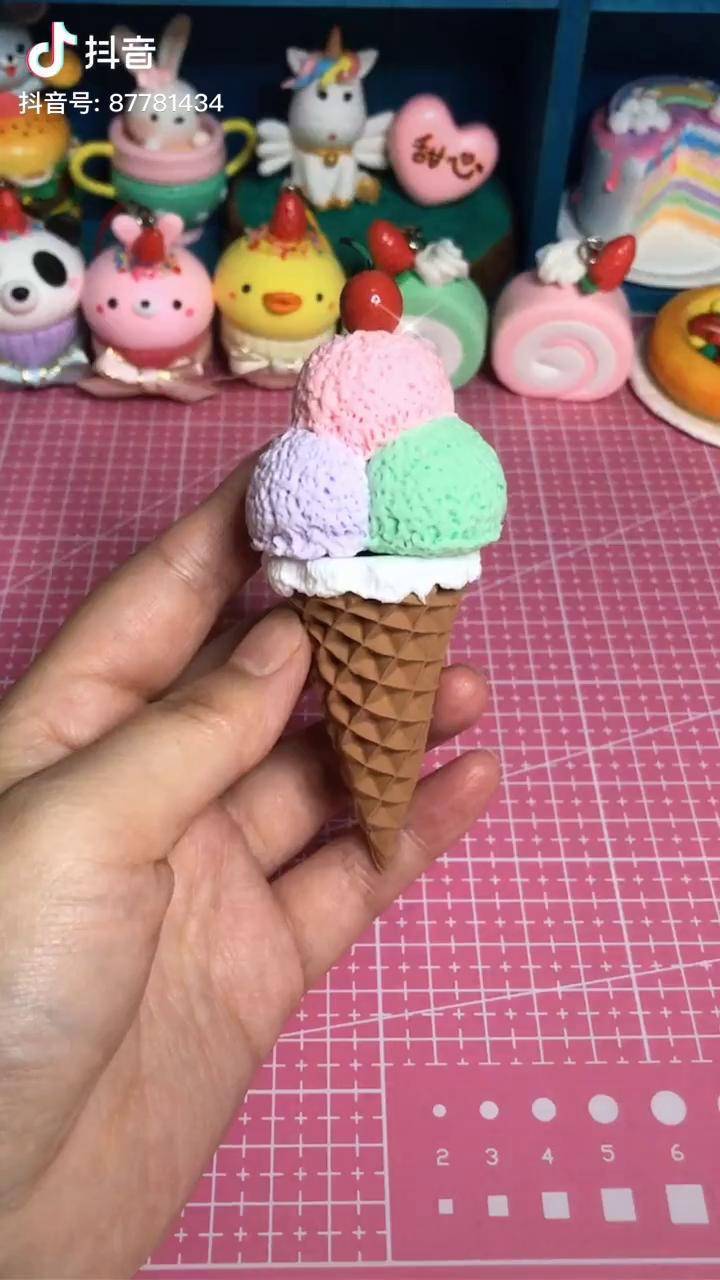 冰淇淋超轻粘土作品图片