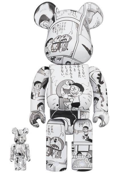 模玩|模玩资讯：BE@RBRICK 哆啦A梦 漫画版 100％&400％套装组、1000％