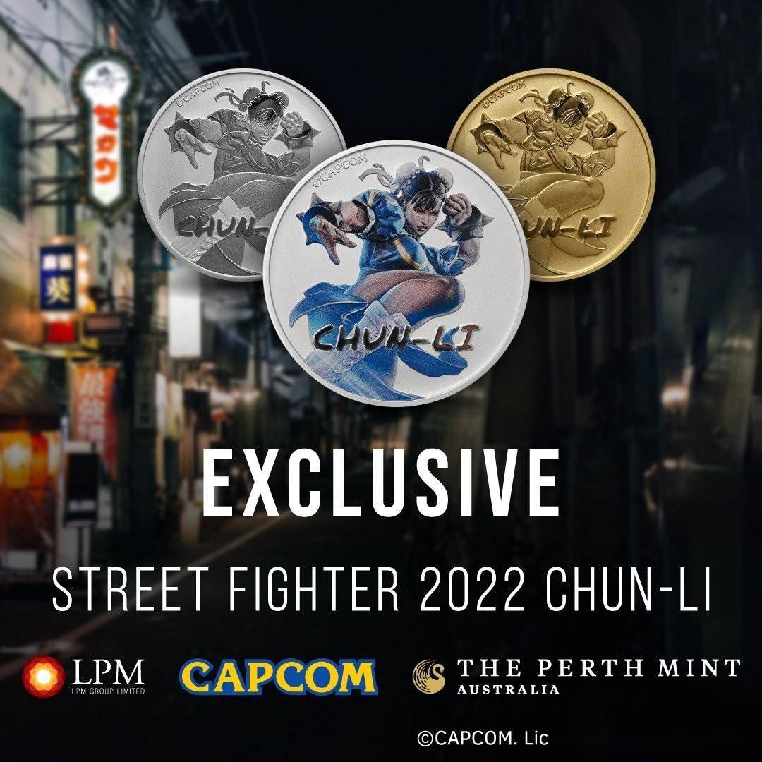 卡普空官方推出《街霸》游戏系列纪念币售价过万