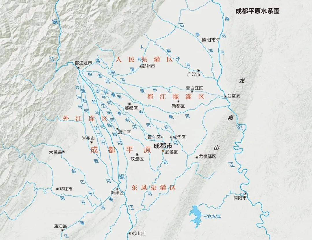四川河流分布地图图片