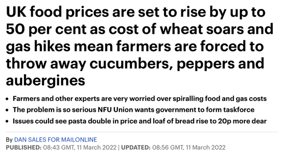 英媒：天然气价格上涨致无法负担温室供暖的菜农被迫扔掉蔬菜