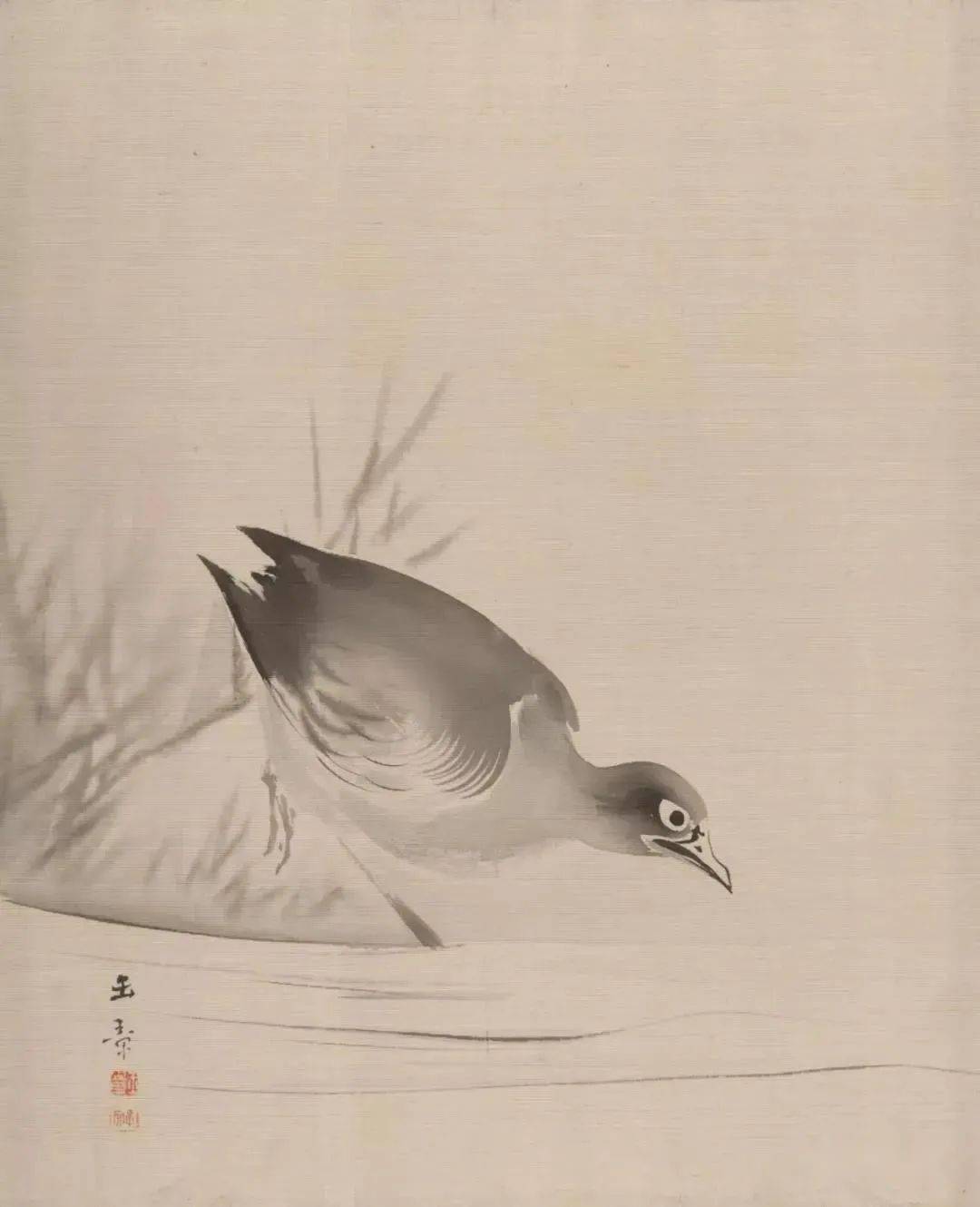 日本画家川端玉章《动物山水册》欣赏_中国_绘画_声明