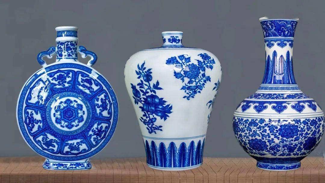 中国古美術 清時代青花花卉文梅瓶 F3-3 - 通販 - gofukuyasan.com