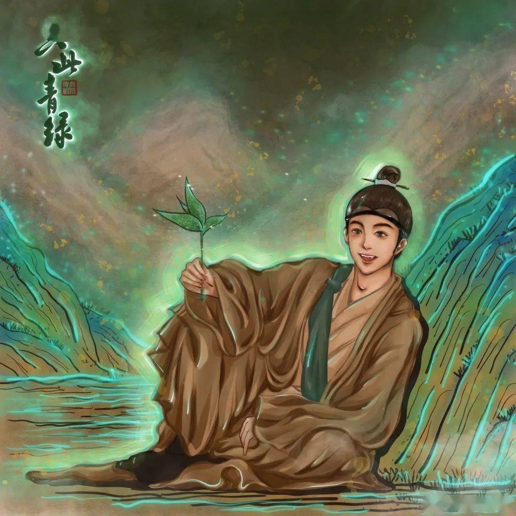 网友手绘作品"希望大家看到这部剧的时候,不会觉得张翰演得好像希孟