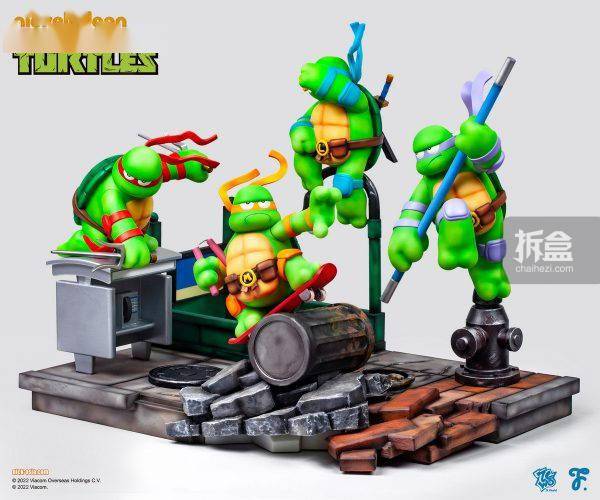 拉斐尔愚者乐园 TMNT 忍者神龟 李奥纳多 米开朗基罗 潮玩摆件