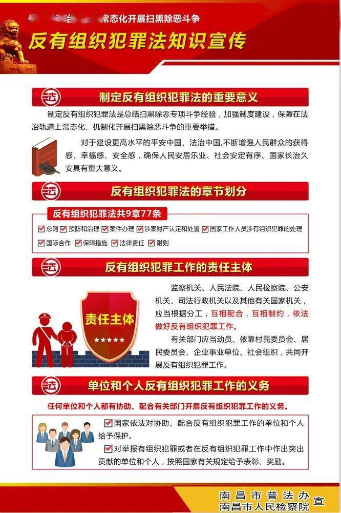 一图读懂《中华人民共和国反有组织犯罪法》