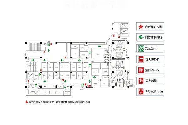 宾馆消防平面图怎么画图片