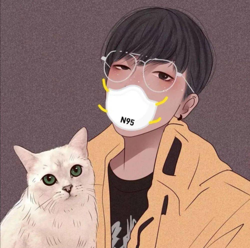 好看的口罩微信头像