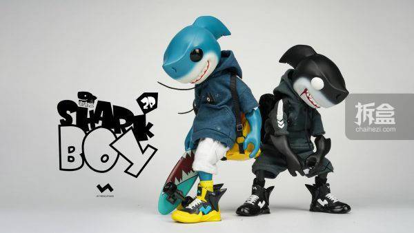 系列|J.T STUDIO 8”2GO 系列 小屁鯊 狂暴黑鯊 聯名可動人偶