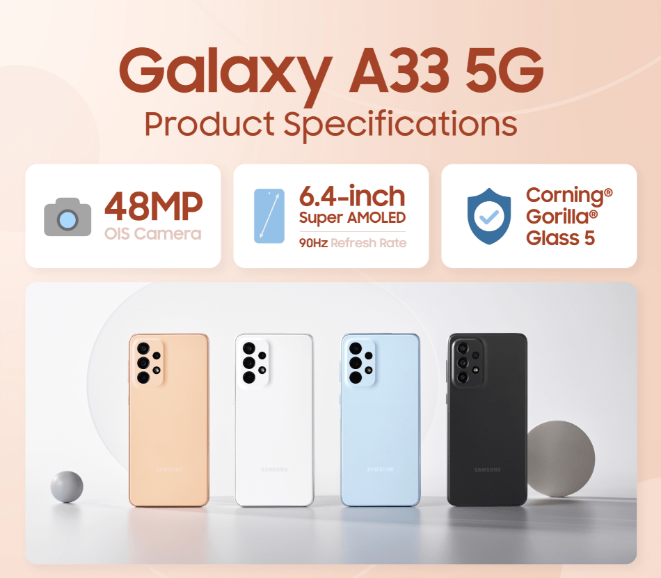 One|三星发布 Galaxy A33、A53 和 A73