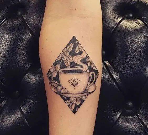 一杯香浓的咖啡纹身