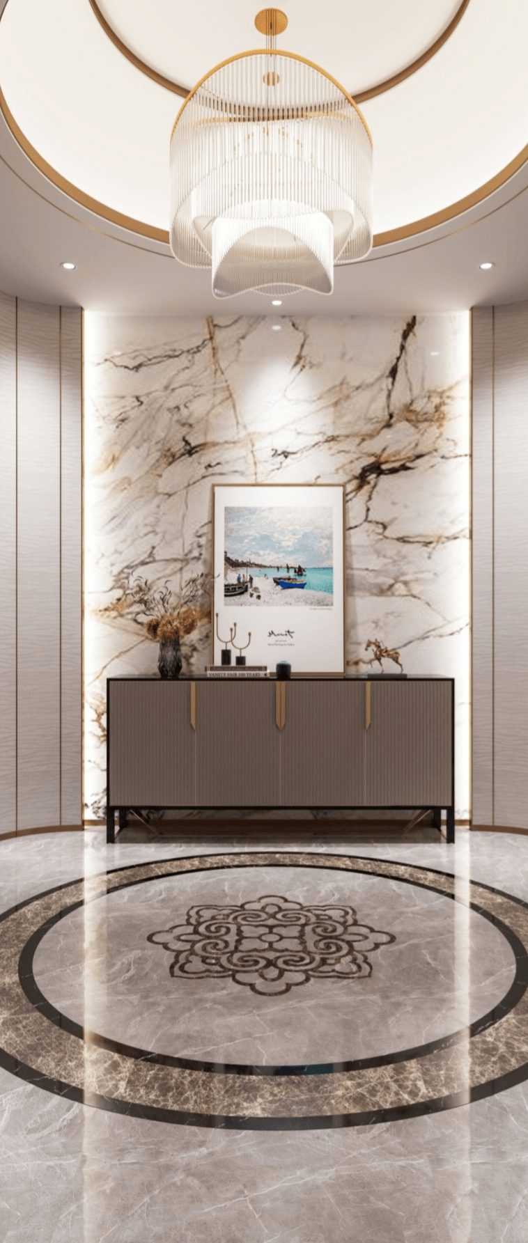 怎样的大理石玄关才会一眼被惊艳到?_装修_石材_风格