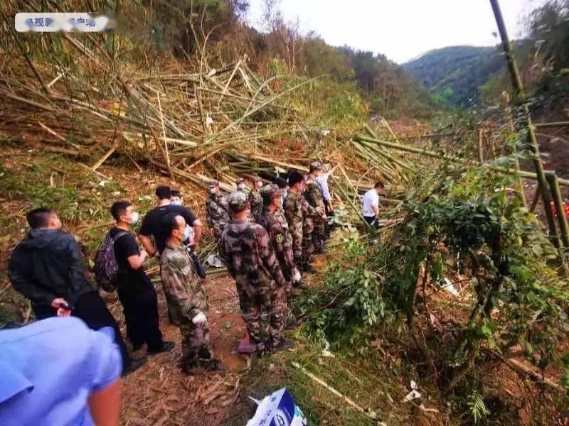 視頻飛機殘骸被發現事故地點三面環山只有一條小路進入最新消息