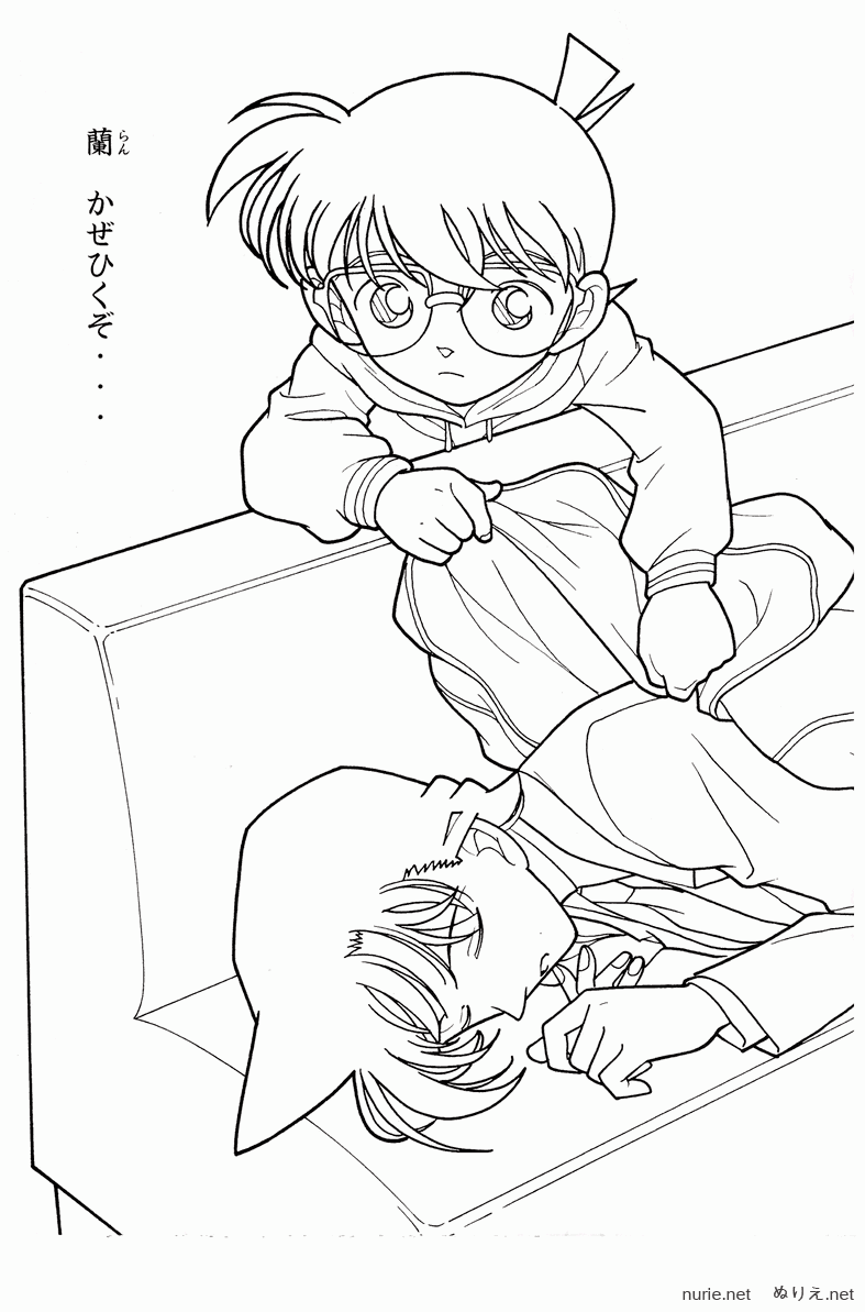 绘画技能分享线稿分享第85期名侦探柯南原画集