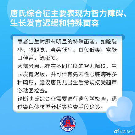 障碍|关于唐氏综合征的这些知识不可不知