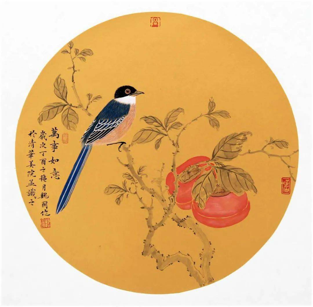 魏国的花鸟画造型精巧画风清秀