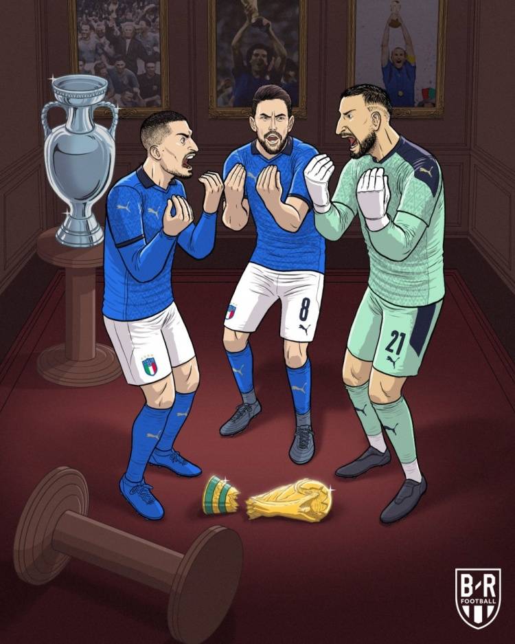 维拉蒂|B/R晒图：维拉蒂、若鸟、多纳鲁马互相指责，意大利不去世界杯