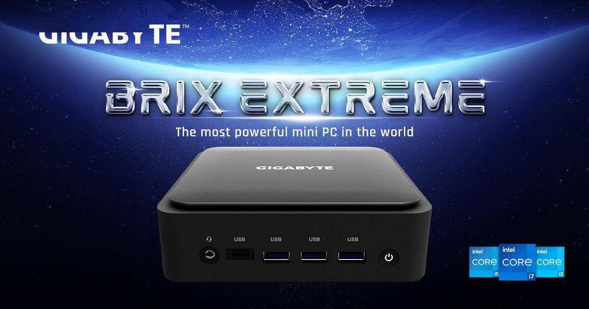 技嘉发布 BRIX Extreme 迷你主机，搭载 12 核 12 代酷睿处理器