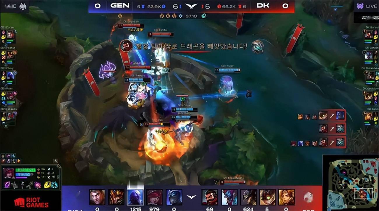 石头人|LOL-LCK：GEN落后一万经济逆天翻盘，3-2险胜DK晋级决赛