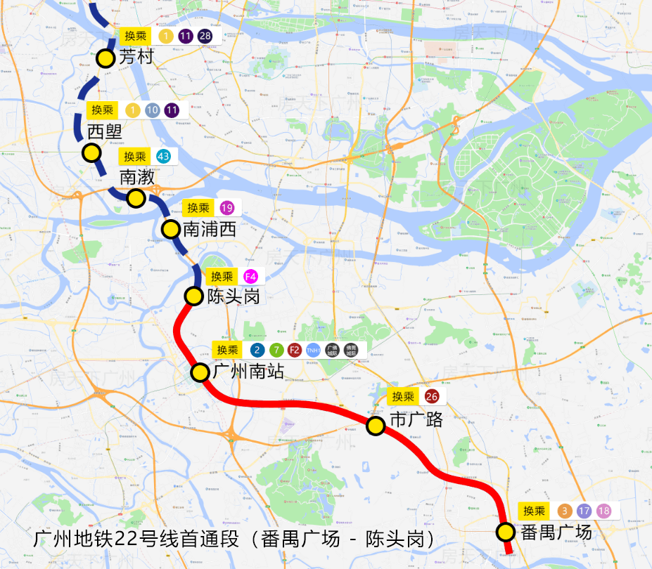 22号地铁站线路图图片