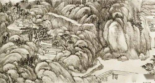 名品视界清代画家王原祁的竹溪松岭图
