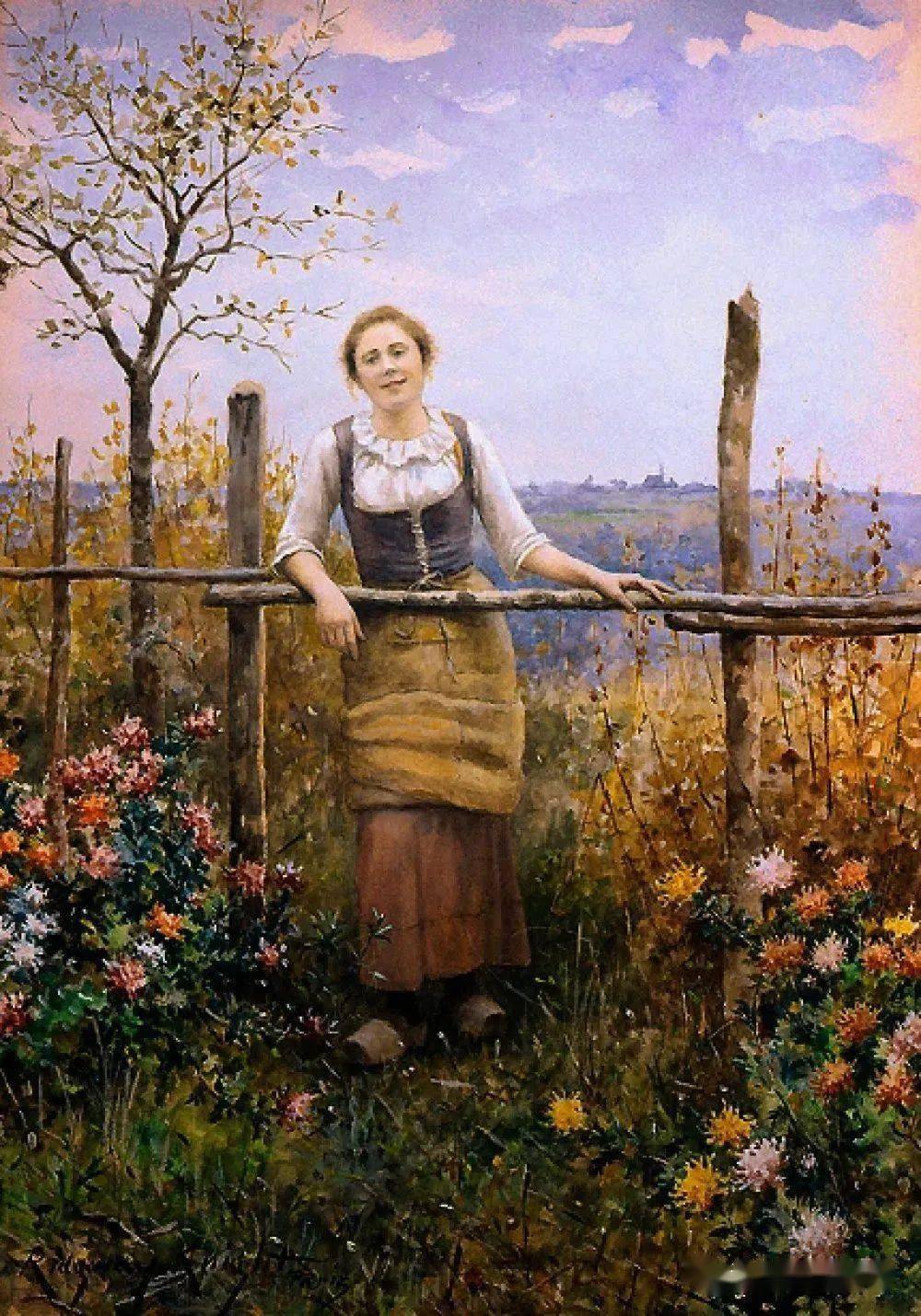 美国现实主义画家 daniel ridgway knight