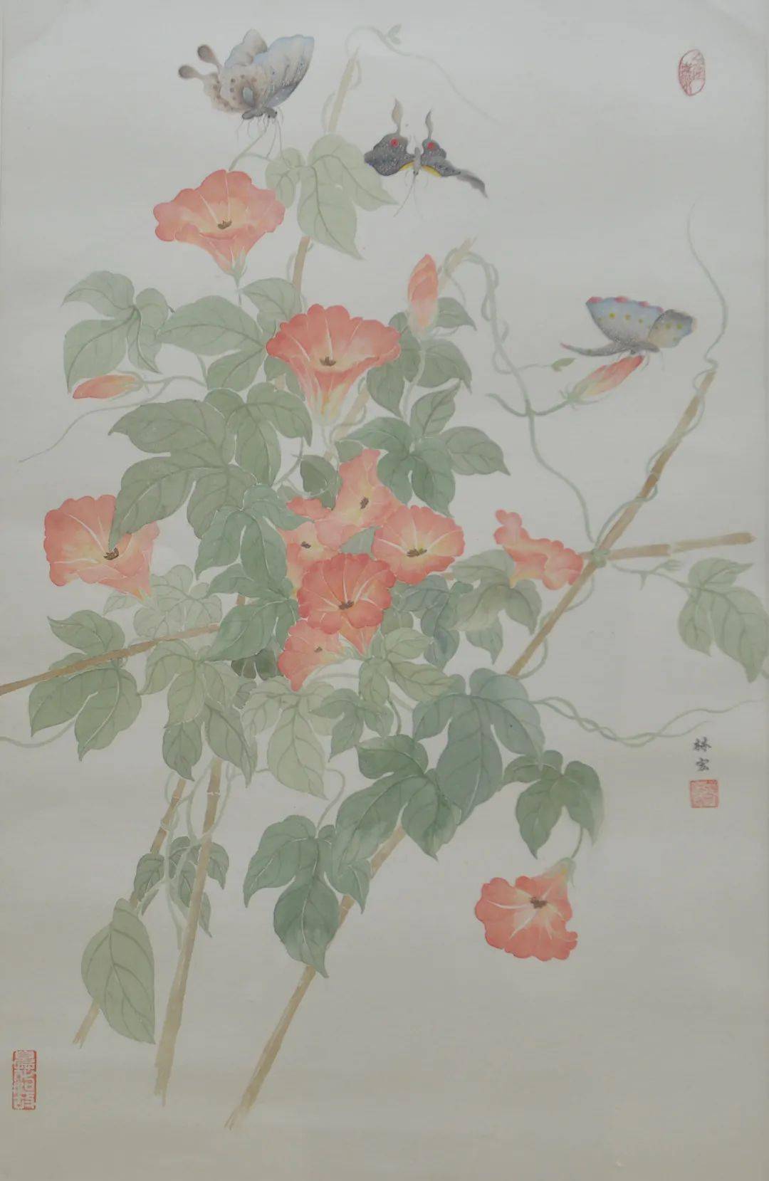 韩瑜《燃情岁月1》韩瑜《燃情岁月2》徐珍芬《荷叶田田1》徐珍芬