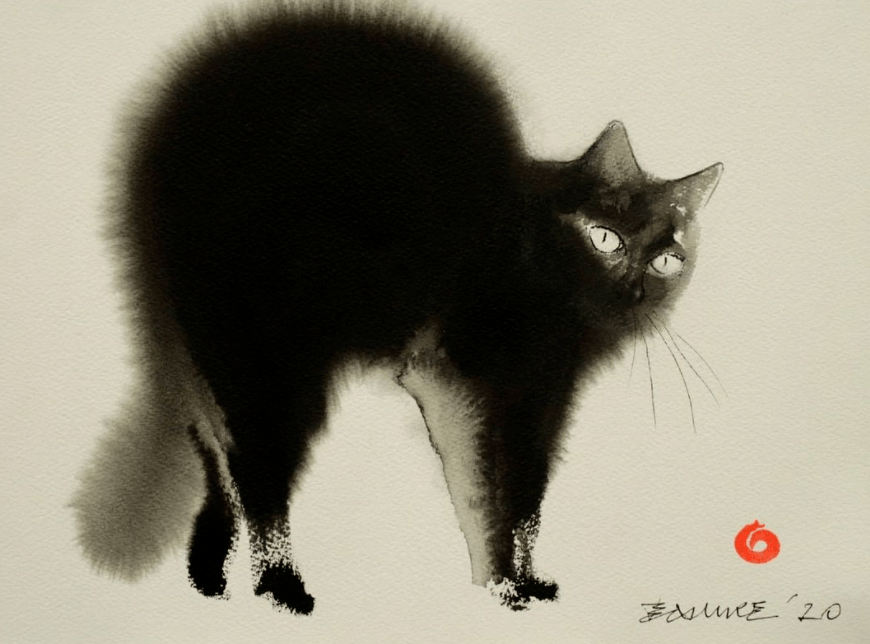 老外画水墨画,1笔10万,不信进来看