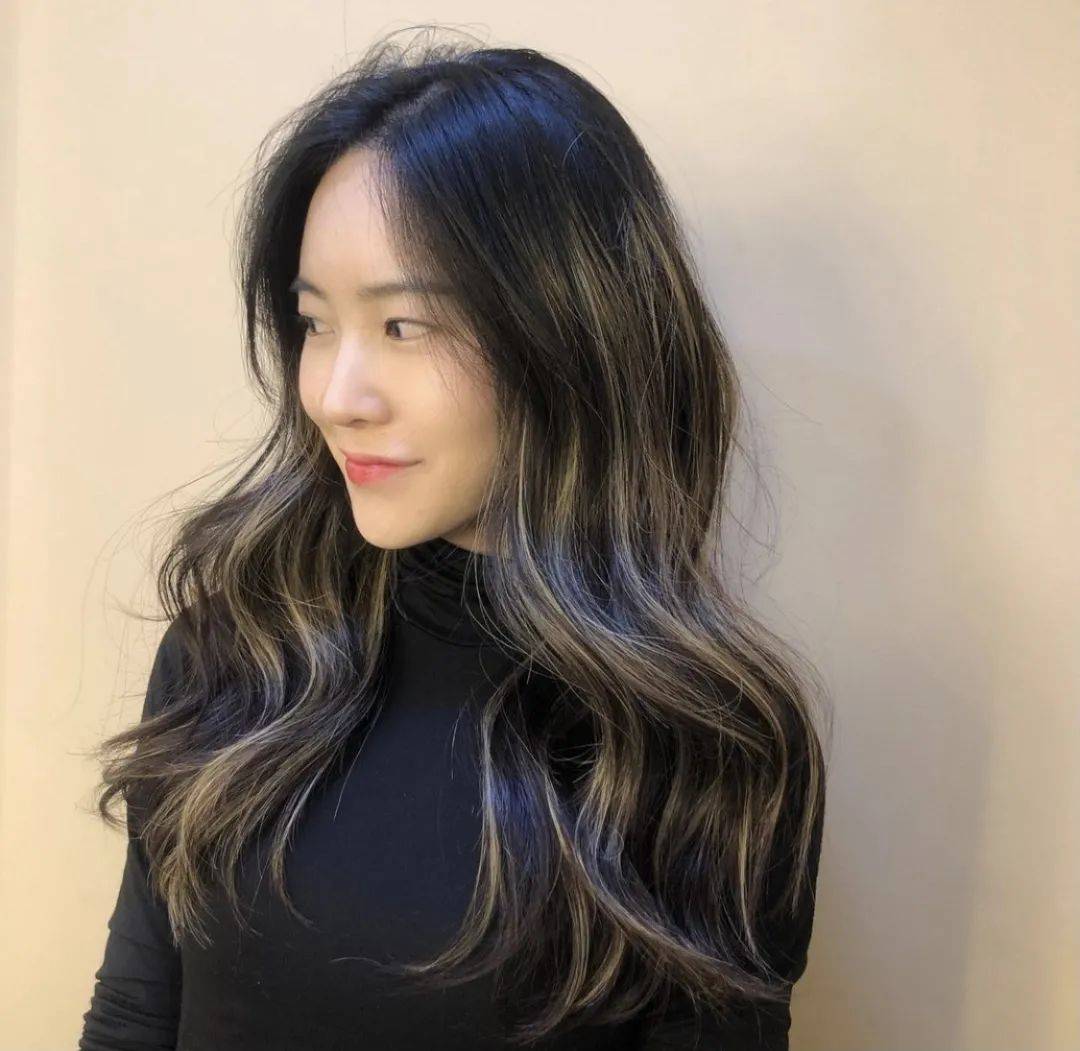 低调微潮范高光挑染_效果_层次_女生