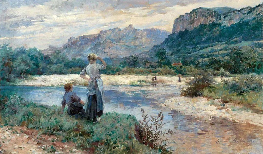 法国女画家卢卡斯罗比盖的东方主义阿尔及利亚题材的油画作品欣赏