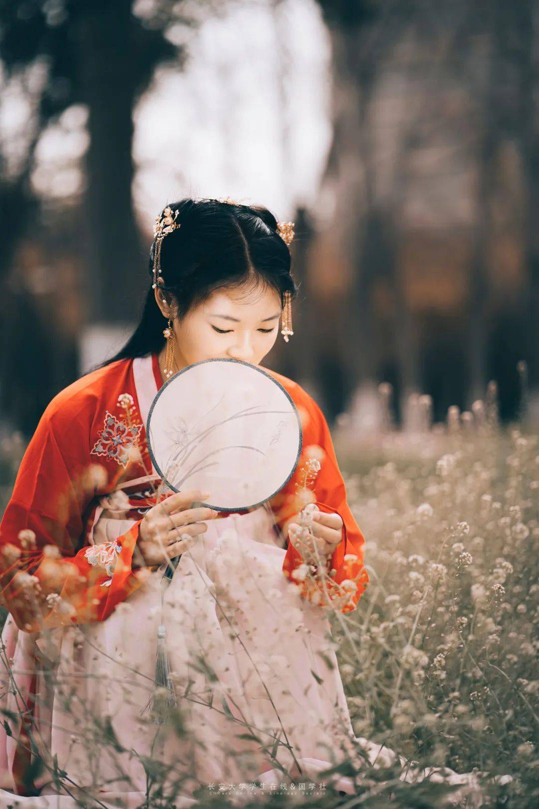 上巳节汉服少女春和景明美到窒息