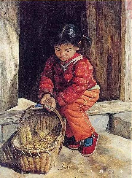 山东女画家姜慧油画