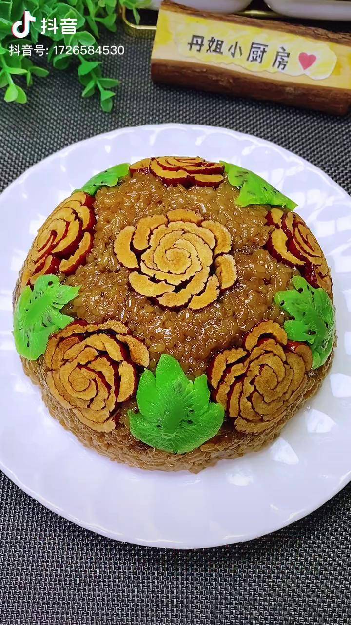 年夜饭花开富贵八宝饭dou小助手美食教程年夜饭八宝饭盒抖音美食推荐
