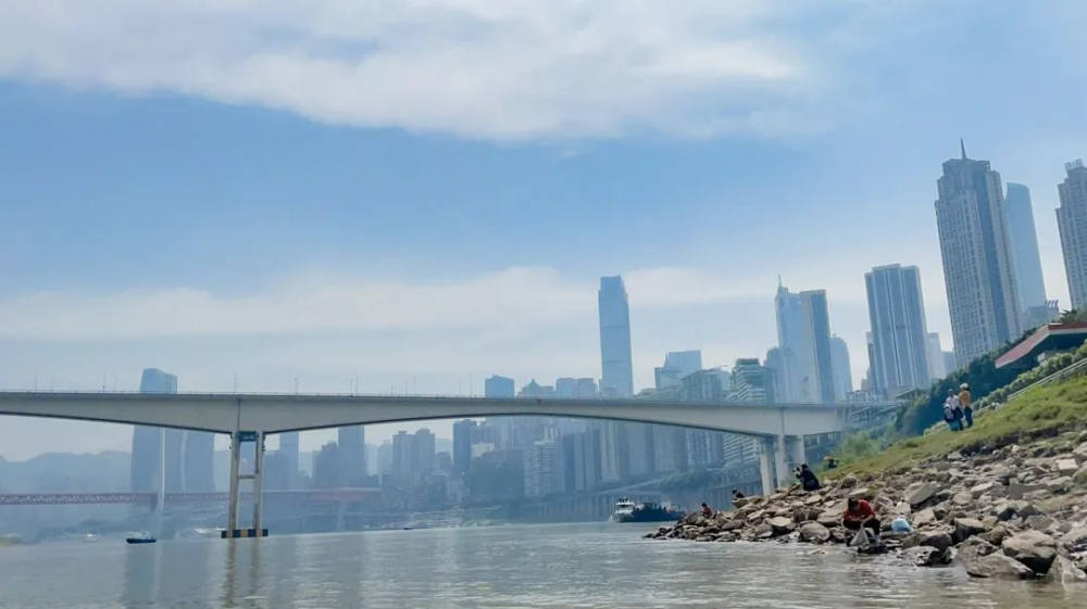 来渝中,看属于你的"这片海"_黄花园大桥_蓝天_码头